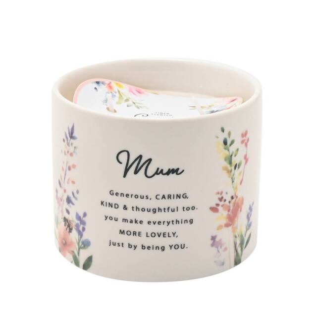 The Cottage Garden Mother's Day 2 Wick Ceramic Candle - Mum in White - image 1