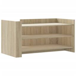 Berkfield Home Coffee Table Sonoma Oak 100x50x50 cm Engineered Wood in Light Oak - Size: 100 x 50 x 50 cm - thumbnail 1