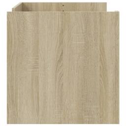 Berkfield Home Coffee Table Sonoma Oak 100x50x50 cm Engineered Wood in Light Oak - Size: 100 x 50 x 50 cm - thumbnail 5