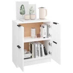 Berkfield Home Sideboard White 60x30x70 cm Engineered Wood - Size: 60 x 30 x 70 cm - thumbnail 4