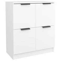 Berkfield Home Sideboard White 60x30x70 cm Engineered Wood - Size: 60 x 30 x 70 cm - thumbnail 2