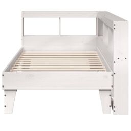 Berkfield Home Bookcase Bed without Mattress White 75x190cm Solid Wood Pine - Size: 75x190 cm - thumbnail 5
