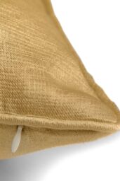 Fusion 'Strata' Luxe Velvet Filled Cushion in Yellow - Size: 43 cm x 43 cm - thumbnail 2