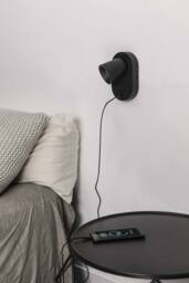 Netlighting Corb USB C Reading Wall Light Matt Black 1x - thumbnail 2