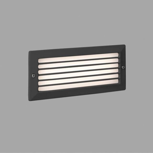 Netlighting Stripe Outdoor LED Recessed Wall Light Dark Grey 5W 3000K IP54 - image 1