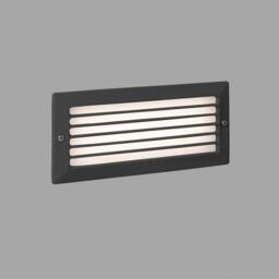 Netlighting Stripe Outdoor LED Recessed Wall Light Dark Grey 5W 3000K IP54 - thumbnail 1