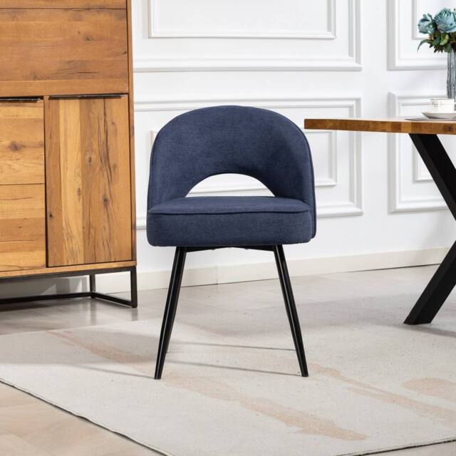 Artemis Home Ashley Fabric Dining Chairs - Set of 2 in Blue - Size: 2 Pack - image 1