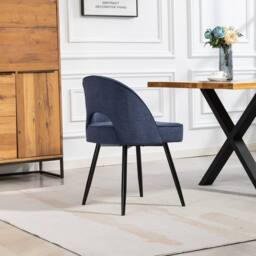 Artemis Home Ashley Fabric Dining Chairs - Set of 2 in Blue - Size: 2 Pack - thumbnail 6