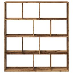 Berkfield Home Book Cabinet Old Wood 132x29x141.5 cm Engineered Wood in Brown - thumbnail 5