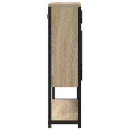 Berkfield Home Elegant Bathroom Mirror Cabinet Sonoma Oak 60x16x60 cm Engineered Wood in Light Oak - Size: 60 x 16 x 60 cm - thumbnail 6