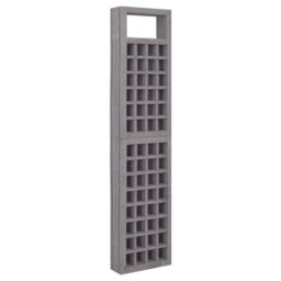 Berkfield Home 6-Panel Room Divider/Trellis Solid Fir Wood Grey 242.5x180 cm - thumbnail 4