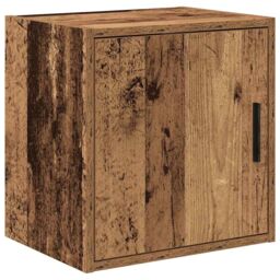 Berkfield Home Garage Wall Cabinet Old Wood Engineered Wood in Brown - thumbnail 1