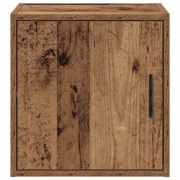 Berkfield Home Garage Wall Cabinet Old Wood Engineered Wood in Brown - thumbnail 6