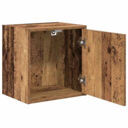 Berkfield Home Garage Wall Cabinet Old Wood Engineered Wood in Brown - thumbnail 5
