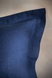 Soak&Sleep Mediterranean Blue French Linen Oxford Pillowcase Pair - Size: Super King - thumbnail 3