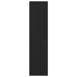 Berkfield Home Black Oak Wardrobe 30x50x200 cm Made from Engineered Wood - Size: 30 x 50 x 200 cm - thumbnail 7