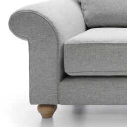 Abakus Direct Ingrid Collection Cuddle Chair in Light Grey - thumbnail 4