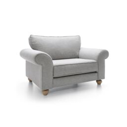 Abakus Direct Ingrid Collection Cuddle Chair in Light Grey - thumbnail 3