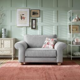 Abakus Direct Ingrid Collection Cuddle Chair in Light Grey