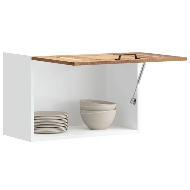Berkfield Home Kitchen Wall Cabinet Kalmar Old Wood Engineered Wood in Brown - image 1