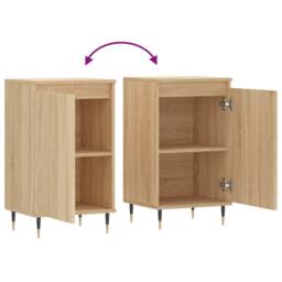 Berkfield Home Sideboard Sonoma Oak 40x35x70 cm Engineered Wood in Light Sand - Size: 40 x 35 x 70 cm - thumbnail 9