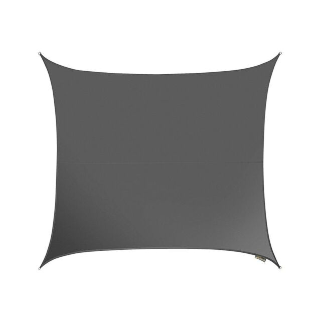 Primrose 3m Square Waterproof Patio Sun Shade Canopy 98% UV Block Free Rope in Dark Grey - image 1