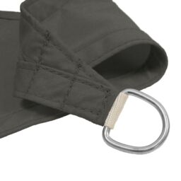 Primrose 3m Square Waterproof Patio Sun Shade Canopy 98% UV Block Free Rope in Dark Grey - thumbnail 3