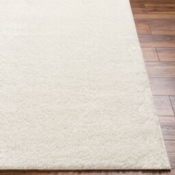 Livabliss Cloudy Shag-Solid Color Beige White Grey Blue Pink Green Yellow Black Red Soft Plush Pile Living Rug in Light Beige - Size: 160 cm diameter - thumbnail 5