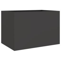 Berkfield Home Planter Black 62x40x39 cm Steel - Size: 62 x 40 x 39 cm - thumbnail 3