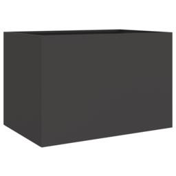Berkfield Home Planter Black 62x40x39 cm Steel - Size: 62 x 40 x 39 cm - thumbnail 7