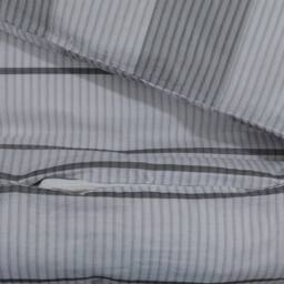 Berkfield Home Duvet Cover Set Grey 140x200 cm Cotton - thumbnail 4