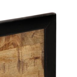 Berkfield Home Mirror with Shelves 80x8x55 cm Glass & Solid Wood Mango in Brown - Size: 80 x 8 x 55 cm - thumbnail 4