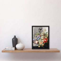 Artery8 Henstenburgh Flowers Fruit Great Tit & a Mouse Framed Wall Art Print - Size: A4 - thumbnail 4