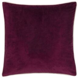 Furn Pineberry Forest Embroidered Velvet Cushion in Purple - Size: 45 cm x 45 cm - thumbnail 2