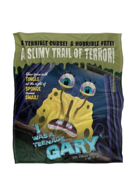 Spongebob Teenage Gary Silky Touch Super Soft Throw Blanket 152 X 127 cm in White - image 1