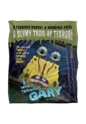 Spongebob Teenage Gary Silky Touch Super Soft Throw Blanket 152 X 127 cm in White - thumbnail 1