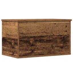 Berkfield Home Storage Box Old Wood 60x35x35 cm Made of Engineered Wood in Brown - Size: 60 x 35 x 35 cm - thumbnail 1