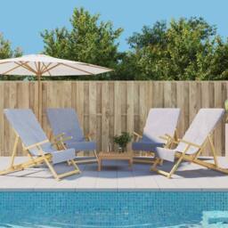 Berkfield Home Beach Towels 4 pcs Grey 60x135 cm Fabric 400 GSM - thumbnail 2