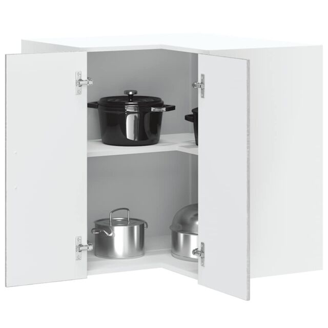 "Berkfield Home Kitchen Wall Corner Cabinet ""Porto"" Grey Sonoma Engineered Wood" - image 1