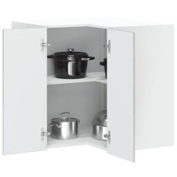 "Berkfield Home Kitchen Wall Corner Cabinet ""Porto"" Grey Sonoma Engineered Wood" - thumbnail 1
