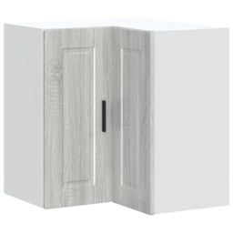 "Berkfield Home Kitchen Wall Corner Cabinet ""Porto"" Grey Sonoma Engineered Wood" - thumbnail 2
