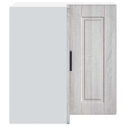 "Berkfield Home Kitchen Wall Corner Cabinet ""Porto"" Grey Sonoma Engineered Wood" - thumbnail 6