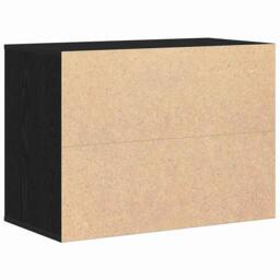 Berkfield Home Corner Chest of Drawers Black Oak 80x41x58 cm Engineered Wood - Size: 80 x 41 x 58 cm - thumbnail 6