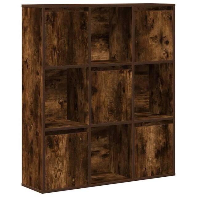 Berkfield Home Bookcase Smoked Oak 89x24x101.5 cm Engineered Wood in Brown - image 1