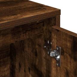 Berkfield Home Bookcase Smoked Oak 89x24x101.5 cm Engineered Wood in Brown - thumbnail 8