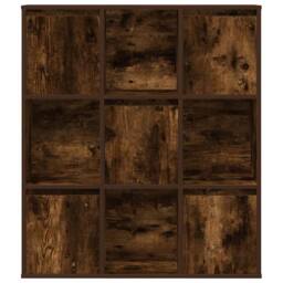 Berkfield Home Bookcase Smoked Oak 89x24x101.5 cm Engineered Wood in Brown - thumbnail 4