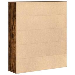 Berkfield Home Bookcase Smoked Oak 89x24x101.5 cm Engineered Wood in Brown - thumbnail 6