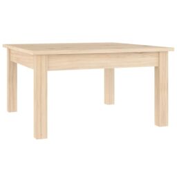Berkfield Home Coffee Table 55x55x30 cm Solid Wood Pine in Brown - Size: 55 x 55 x 30 cm - thumbnail 2