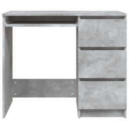 Berkfield Home Desk Concrete Grey 90x45x76 cm Engineered Wood - Size: 90 x 45 x 76 cm - thumbnail 5