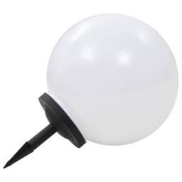 Berkfield Home Outdoor Solar Lamp LED Spherical 40 cm RGB in White - thumbnail 3